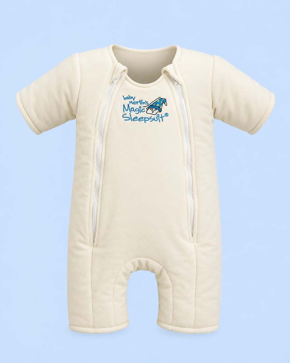 6-9 Months, Cream) - Baby Merlin's Magic Sleepsuit Cotton - Cream : Baby Product